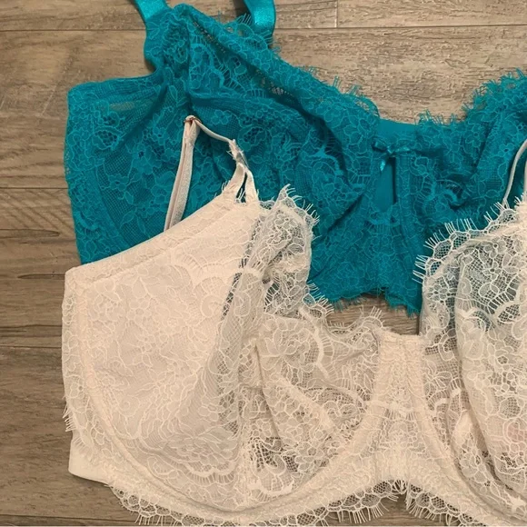 Victoria Secret Lace Underwired Dream Angels Lined Demi Push Up Without Padding - Picture 4 of 14